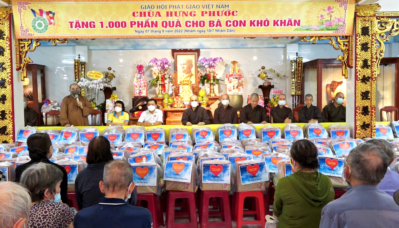 Chùa Hưng Phước Trao Tặng 1000 Phần Quà Nhân Mùa Vu Lan_07/08/2022